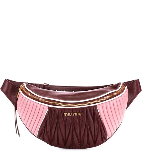 miu miu matelassé belt bag|miu michael's bags.